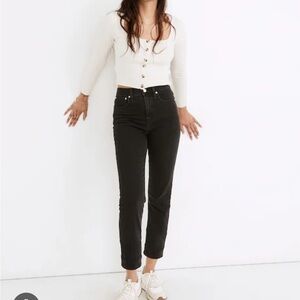 Madewell Classic Straight Jean in Black